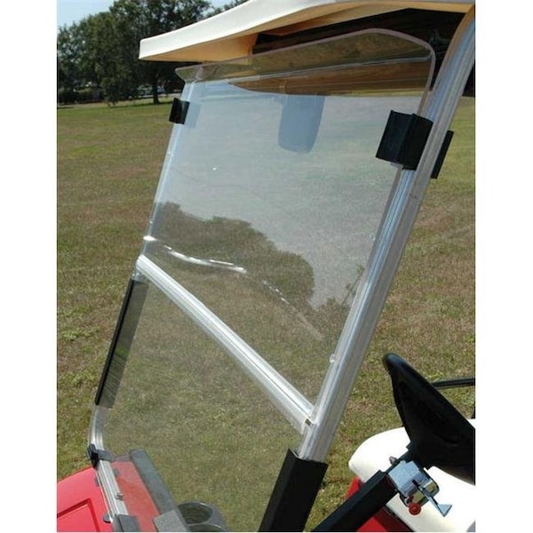 Stenten Gold Cart Accessories Stenten Golf Cart Accessories WS28806 Folding Hinged Windshield Cc Ds 99 and Older Hi-Imp Fd Tinted WS28806 - main